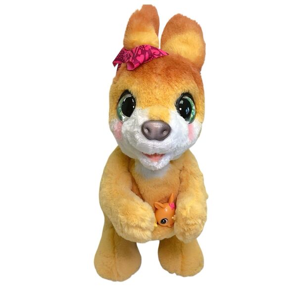 FurReal Friends Mama Josie Kangaroo + 2 Baby Joeys Tested & Working 70 Sounds - Picture 1 of 10